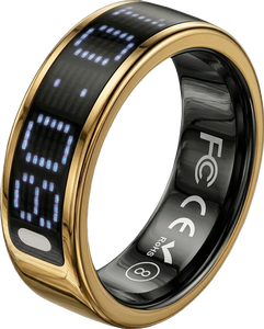 Stainless Steel Smart Health <b>Ring</b> for Android <b>Couples</b> Fitness Tracker Magnetic Charging IP68 Waterproof Sleek Design - Product Image 3