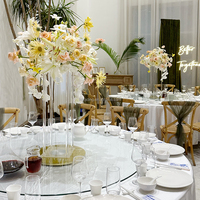 Porte-fleurs de mariage personnalisé déco carré route guide fenêtre mise en page accessoires géométrique scène gâteau mariage centres de table porte-fleurs