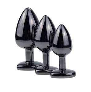Runyu — masseur Vaginal à perle lisse en métal noir, vibreur <span class=keywords><strong>de</strong></span> fessier, Base anale, godemichet, <span class=keywords><strong>jeux</strong></span> pour adultes - Product Image 4