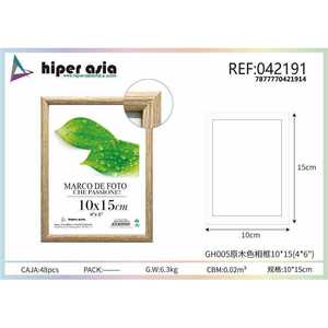 Fornitore all'ingrosso di 10x15cm cornice in legno foto decorazione per la casa o ufficio Display rame-metallo cornice - Product Image 1