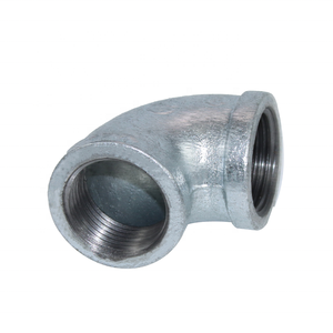 Dkv mạ kẽm dễ uốn sắt 90 độ khuỷu tay NPT chủ đề khuỷu tay nhúng nóng mạ kẽm dễ uốn sắt 150PSI gi khuỷu tay phù hợp - Product Image 3