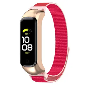 2022 New Smart Watch Replacement Wristband Sport Bracelet Band+Case For Samsung Galaxy Fit2 SM-R220 Nylon Loop Strap