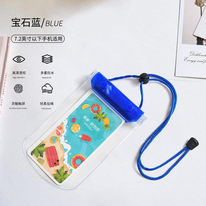 Botón de triple capa de 7,2 pulgadas - azul real