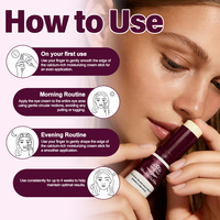 Stick anti-rides pour les yeux avec du calcium et du collagène, baume multi-usage anti-âge pour les ridules, réparation et hydratation de la peau 9g
