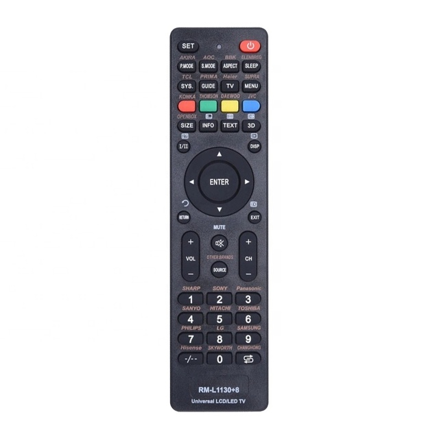 Global Universal TV Automatic Remote Control L1130+8 with Metal & Plastic Construction Best Selling Model Can Be Matched One Key