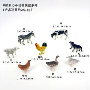 Barato 8 unids/set plástico Mini juguete zoológico Animal figura de acción juguetes educativos PVC sólido dinosaurio granja mar Animal salvaje conjunto - Product Image 4