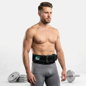 Export Quality Genuine Leather <b>Belt</b> for Unisex / Adjustable Non-Slip Heavy Duty Back Support Gym <b>Belt</b> for Fitness Training - Product Image 1