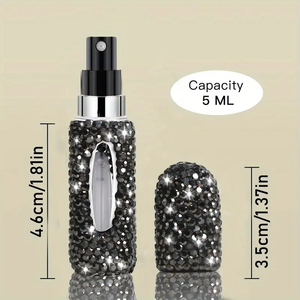 Portable 5ml <strong>Mini</strong> Cologne <strong>Aftershave</strong> Perfume Atomizer Travel Shiny Glass Bottle Refillable Personal Care Spray-MOQ 100pcs - Product Image 3