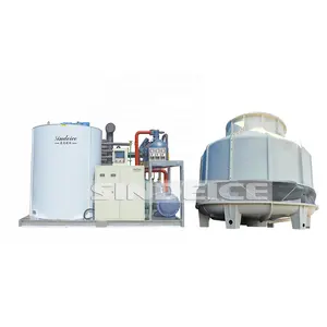 SINDEICE Factory 20T Flake Ice Machine Ice Maker Automatic Industrial Flake Ice Making Machines For Meat Processing