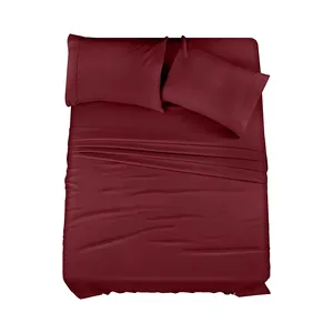 Bán Nhà Máy Khác Nhau Được Sử Dụng Rộng Rãi Home Dệt Sợi Nhỏ 4 Cái Comforter Bộ Đồ Giường