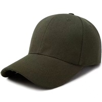 Gorra de Béisbol Bordada con Lana, Gorra de Visera Plana de Acrílico Verde, Gorra para Protección Solar al Aire Libre, Gorra Publicitaria Estampada
