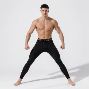 Sports Fitness <b>Men's</b> <b>Pants</b> Leggings High <b>Stretch</b> Full Size Customized Running Jogging Sports Competition Sportwear <b>Pants</b> For <b>Men</b> - Product Image 1