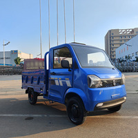KEYU 1500W Mini camionnette électrique à 4 roues et 2 places, véhicule utilitaire léger pour la livraison de marchandises