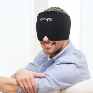Pakcare Custom Gel Eiskalt Heiße Migräne Relief Cap Wieder verwendbare Kopfschmerz Hut Maske Wrap