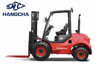 Montacargas Hangcha de 2.5t/3t/3.5t con Tracción en Dos Ruedas, Diésel, para Terreno Accidentado, con Filtro de Aire Doble para Ambientes Polvorientos