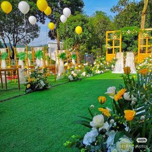 Rollo de césped sintético de alta calidad en 4 colores para jardín/alfombra de césped Artificial para exteriores/estera de semillas de césped Artificial - Product Image 3