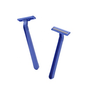 Rasoir jetable à double <span class=keywords><strong>lame</strong></span> en acier inoxydable <span class=keywords><strong>pas</strong></span> cher avec manche en plastique D209 et bande lubrifiante fixe - Product Image 4