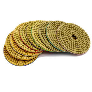 4inch kim cương sửa chữa sàn Granite Marble Mài đĩa công cụ mài mòn chà nhám 16 cái Bộ 10 mét ướt bê tông đá đánh bóng Pads - Product Image 5