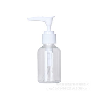 Push Button <b>Pump</b> <b>Bottle</b> 50ml Snap On Design Transparent Cosmetic Lotion Dispensing Pet Chubby Cylinder Shape - Product Image 5