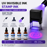 Encre de recharge invisible photosensible UV de sécurité, non visible sous la lumière naturelle, pour le tamponnage de bons de papier et de certificats