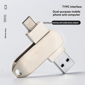 USB 대용량 256g 금속 회전 128g 고속 USB 64G 컴퓨터 휴대 전화 USB 플래시 드라이브 - Product Image 3