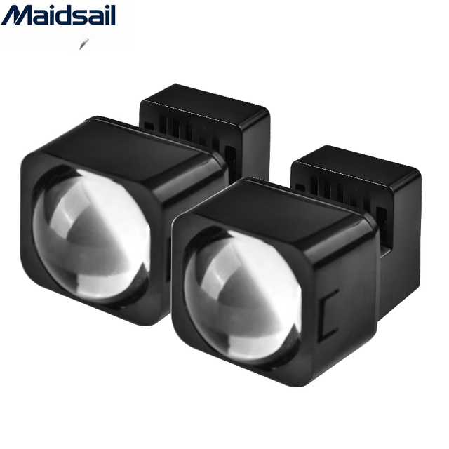 42W Auto LED Laser Projector High Low Beam H4 Headlight Bulb Dual Light Lens 1.5 Inch Matrix Block Module High Aluminum