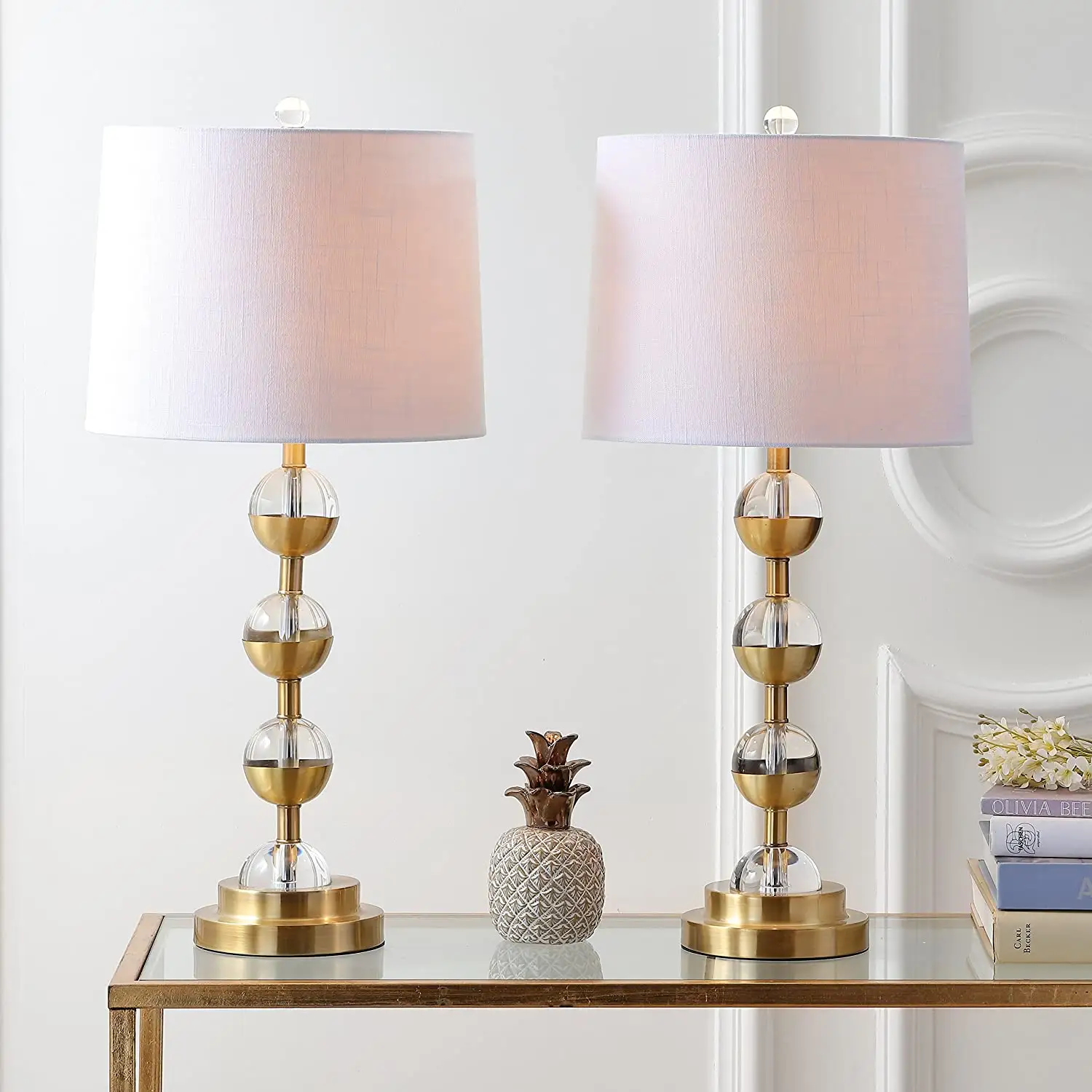 Lampe led en laiton et cristal doré, design moderne, pour une chambre à coucher, une Table de chevet, un salon ou une salle à manger