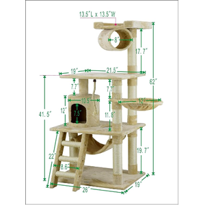 OEM ODM 2024 vendite calde di lusso Pet House gatto piccola torre <span class=keywords><strong>Scratcher</strong></span> per interni - Product Image 3