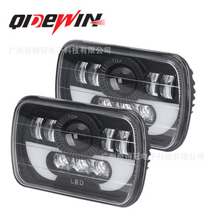 Faros LED Qidewin de 7 Pulgadas Estilo Cuerno de Toro Cuadrados para Modificación de Autos, Camionetas y Furgonetas - Product Image 2