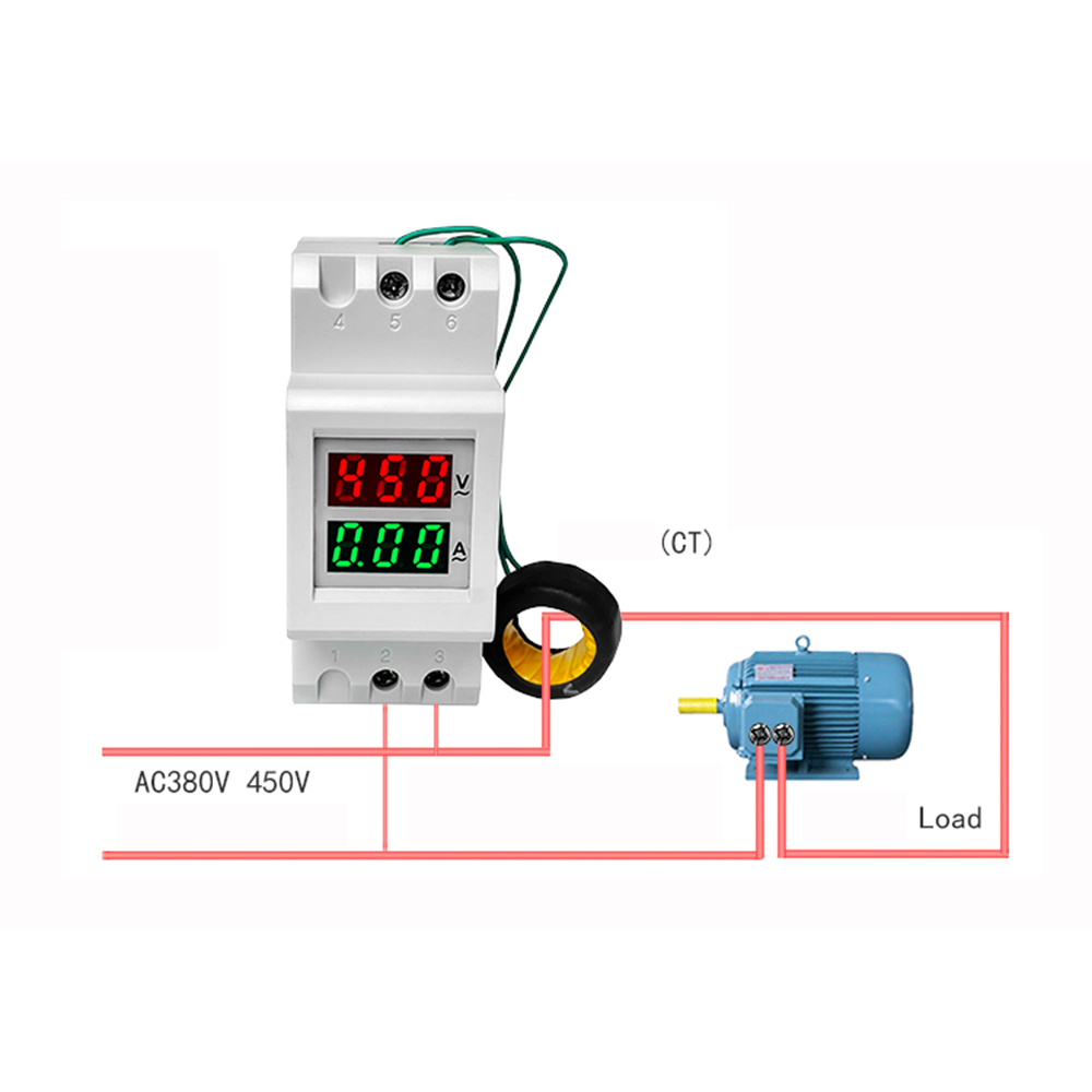 DL85-2041 Dual Display Ac Voltmeter Ampèremeter AC... – Vicedeal