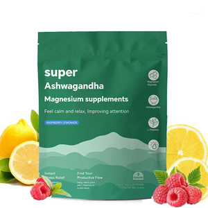 Emballage personnalisé Sac de poudre adaptogène Boisson d'usine Vente en gros HALAL HACCP Sachet de poudre de magnésium Mélange pour boisson Suppléments vitaminiques - Product Image 1