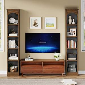 나무 오픈 선반 책장-다리이있는 <span class=keywords><strong>5</strong></span> 단 바닥 스탠딩 디스플레이 캐비닛 랙, <span class=keywords><strong>5</strong></span> 큐브 책장, - Product Image 2