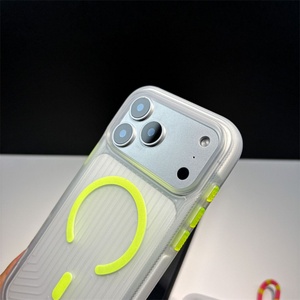 Funda Magnética Luminosa para iPhone 17 16 15 14 13, con Correa, Acabado Mate, TPU y PC, para iPhone 17 Pro Max - Product Image 4