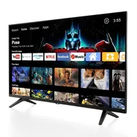 Televisor Inteligente Android 4K UHD para Hotel de 43/50/55/65/75/85 Pulgadas, sin Marco, Ultra Delgado, LED HDTV Negro para Entrada
