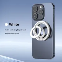 Vente en gros de porte-anneau magnétique ultra-mince pour téléphone Support pliant multifonctionnel universel à fort magnétisme pour téléphones mobiles