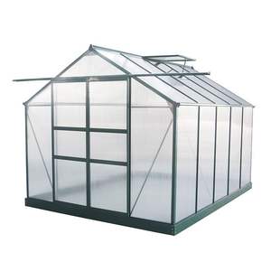 Tablero de Sol de PC de tamaño pequeño, casa de Sol de aluminio, casa de jardín de vidrio ecológica, 250cm * 200cm * 100cm, invernaderos - Product Image 3