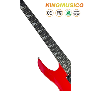 <span class=keywords><strong>Guitarra</strong></span> Eléctrica GC-06E KINGMUSICO con Acabado Brillante, Cuerpo de Álamo, Mástil de Arce, Diapasón Techwood, 24 Trastes, Pastillas HSH, Herrajes Cromados - Product Image 4