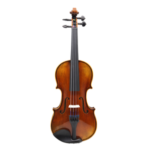 Acoustic Violin Solid Spruce <b>Top</b> Maple Back Ebony Fingerboard 4/4 Size Steel <b>Strings</b> Varnished Finish Student Instrument - Product Image 1