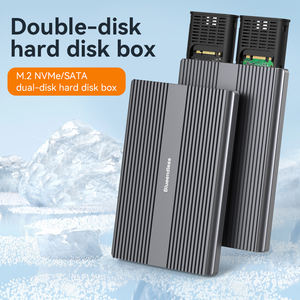 无工具10Gbps M2固态硬盘外壳双托架M2 PCIE NVME SATA固态硬盘外壳到USB3.1第二代C型笔记本电脑 - Product Image 3