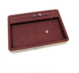 Factory In Stock High-end Microfiber Jewelry Tray gemstone Display Box Jewelry Display