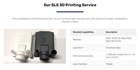 Services de conception d'impression 3D industrielle de grande taille en alliage d'aluminium et acier inoxydable FDM