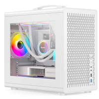 Tempered Glass Cabinet Pc Case M-atx Gaming Case Tempered Glass Front Usb Ports Pc case for Gaming