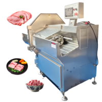 Machine à découper les cuisses de poulet commerciale, coupeur rectangulaire automatique, équipement industriel de transformation de la viande, moteur 240 tours/min
