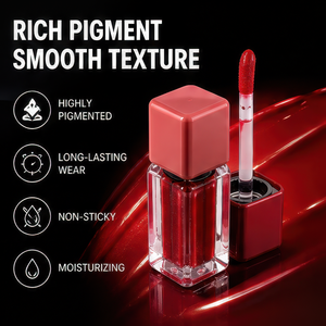 3ml <b>Small</b> Capacity Lip Gloss Tube with <b>Mirror</b> Shine Non stick Cup for Daily Makeup Unique Custom Private Label - Product Image 3