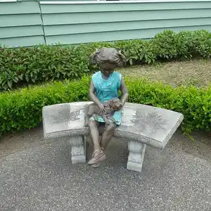 Estatuas de tamaño real personalizadas para Niños y Niñas jugando escultura de bronce estatua de soldados antiguos