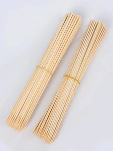 Dụng cụ nướng tre dùng một lần xiên tre que gỗ tre phân hủy Bộ đồ ăn 50cm 40cm Thanh - Product Image 4