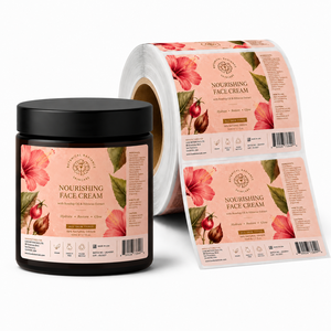 Etiquetas Personalizadas <span class=keywords><strong>para</strong></span> Cosméticos, <span class=keywords><strong>Adhesivos</strong></span> con Logotipo en Lámina Dorada, Impresión Digital, Etiquetas <span class=keywords><strong>para</strong></span> Envases de Productos <span class=keywords><strong>para</strong></span> el Cuidado de <span class=keywords><strong>la</strong></span> Piel, <span class=keywords><strong>para</strong></span> Tarros de Crema Facial y Manteca Corporal - Product Image 1