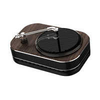 Diffuseur d'aromathérapie solaire transfrontalier pour voiture, créatif, style tourne-disque vintage, rotatif, mixte