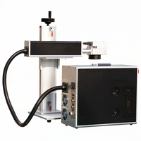 Marqueur laser à fibre 50W 60W 100W pour marquage de logos métalliques, source laser IPG Max, Galvo EZCAD programmable, refroidissement par eau, haute précision