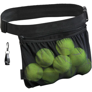 Riñonera de malla para deportes al aire libre personalizada, bolsa de Pickleball de gran capacidad, bolsa negra de cintura para pelota de tenis - Product Image 6